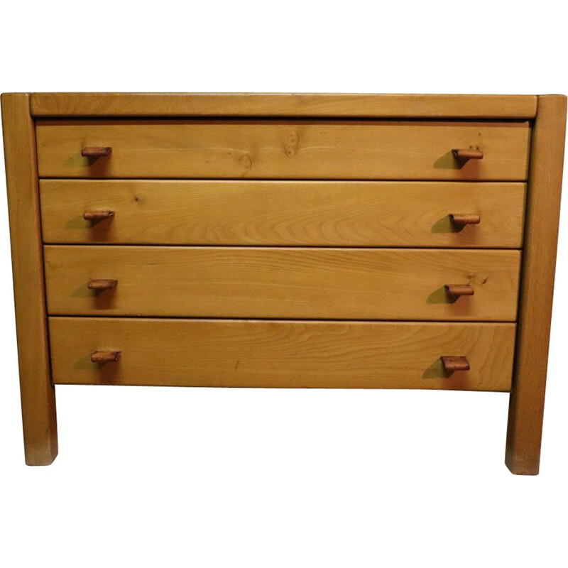 Vintage solid elm chest of drawers by house Regain