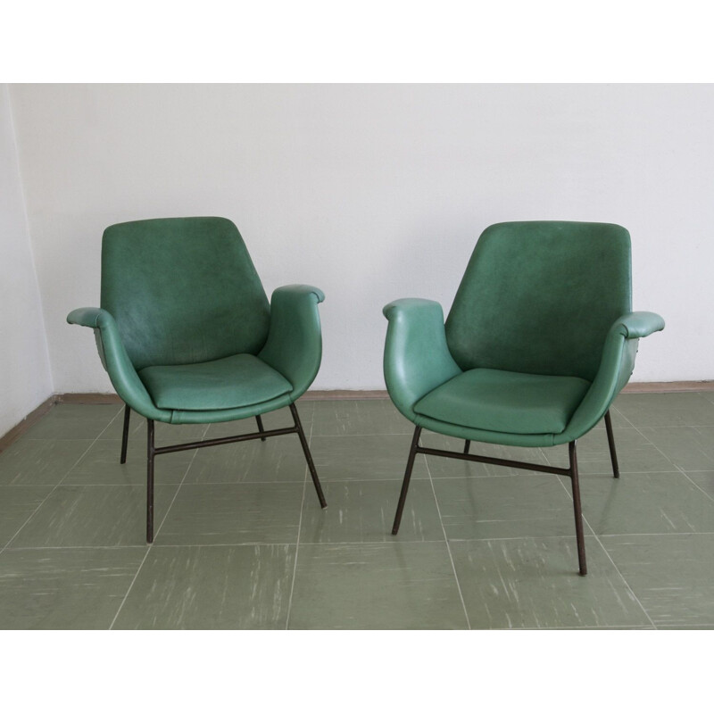 Paire de fauteuils vintage par Stol 1950
