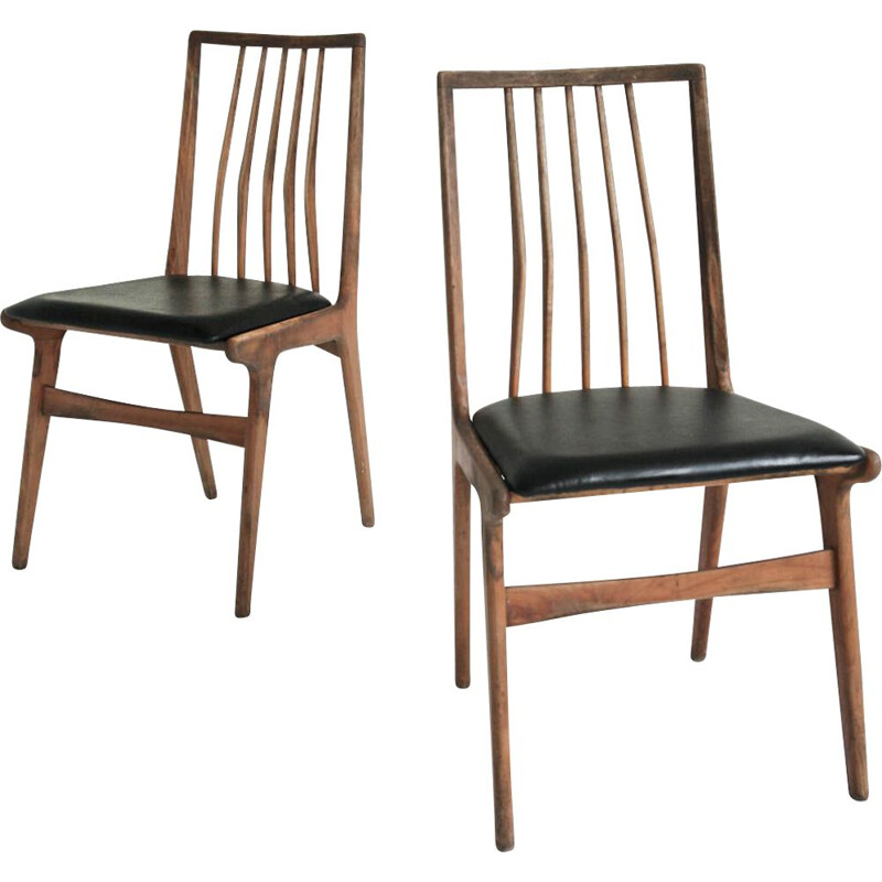 ensemble de 2 chaises - 1960