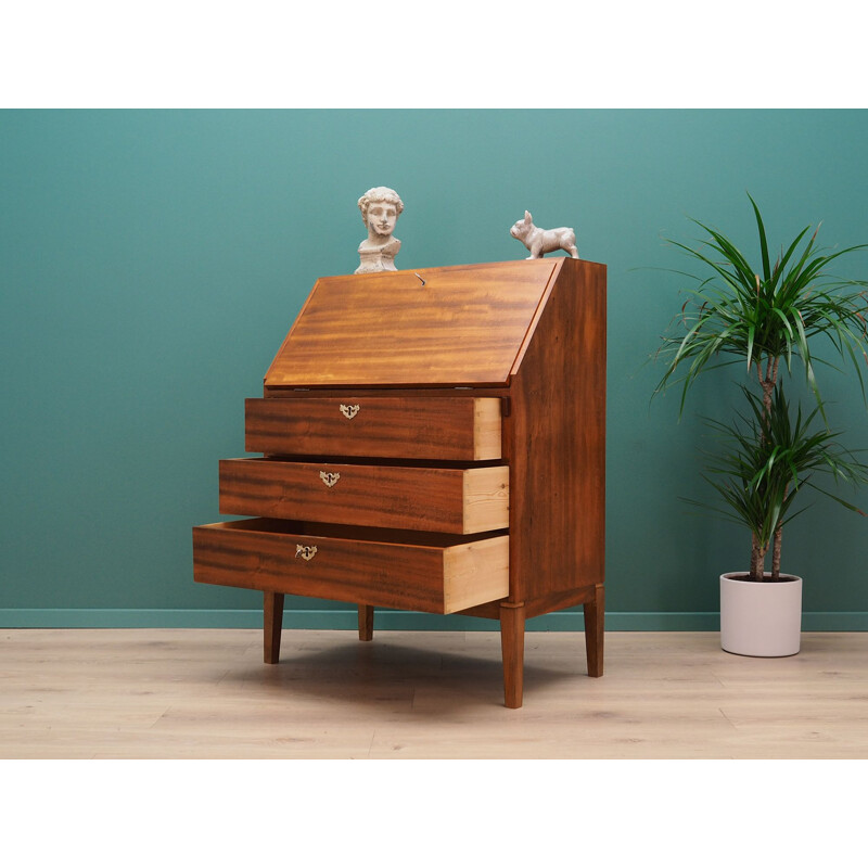 Vintage mahogany secretary, 1960-70s