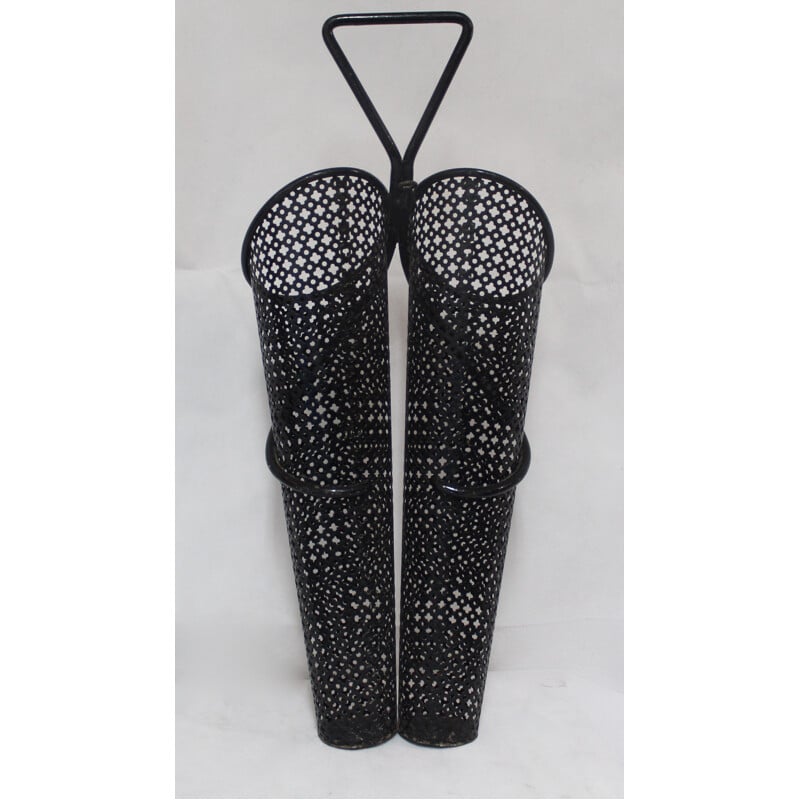 Umbrella stand in perforated metal - 1960s