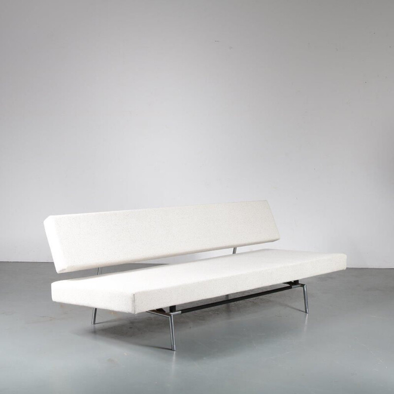 Vintage sleeping sofa in metal en fabric by Martin Visser, 1960s