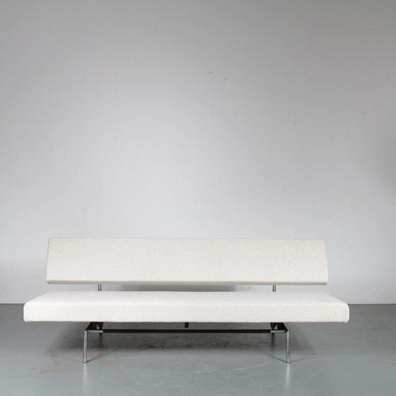 Vintage sleeping sofa in metal en fabric by Martin Visser, 1960s