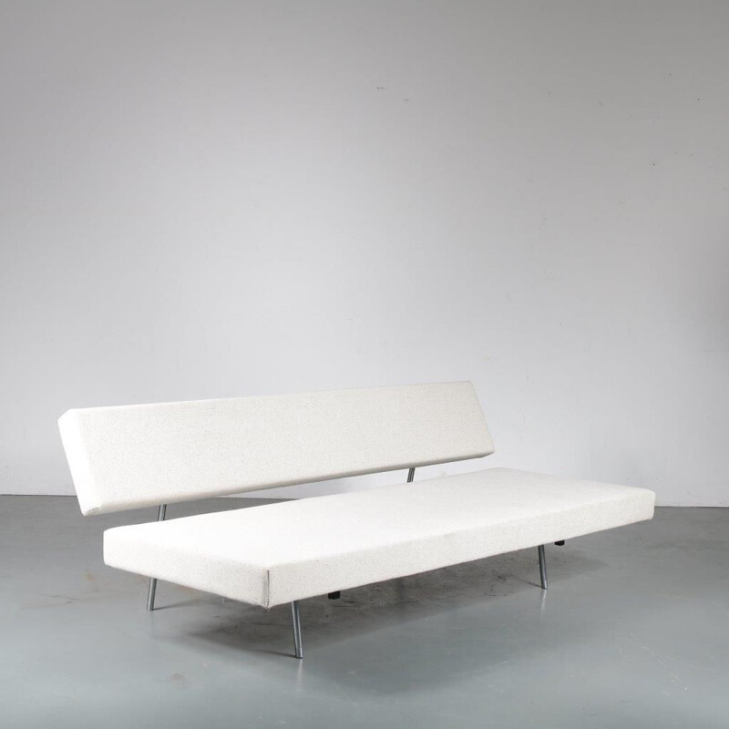 Vintage sleeping sofa in metal en fabric by Martin Visser, 1960s