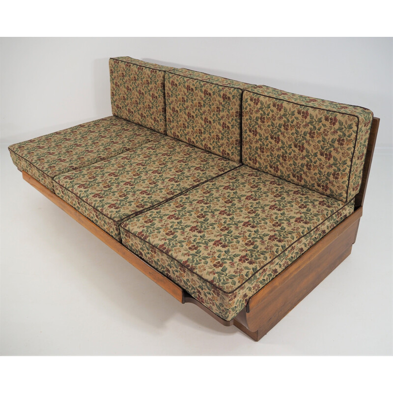 Vintage art Deco Sofa Bed by Jindřich Halabala for UP Závody, 1950s