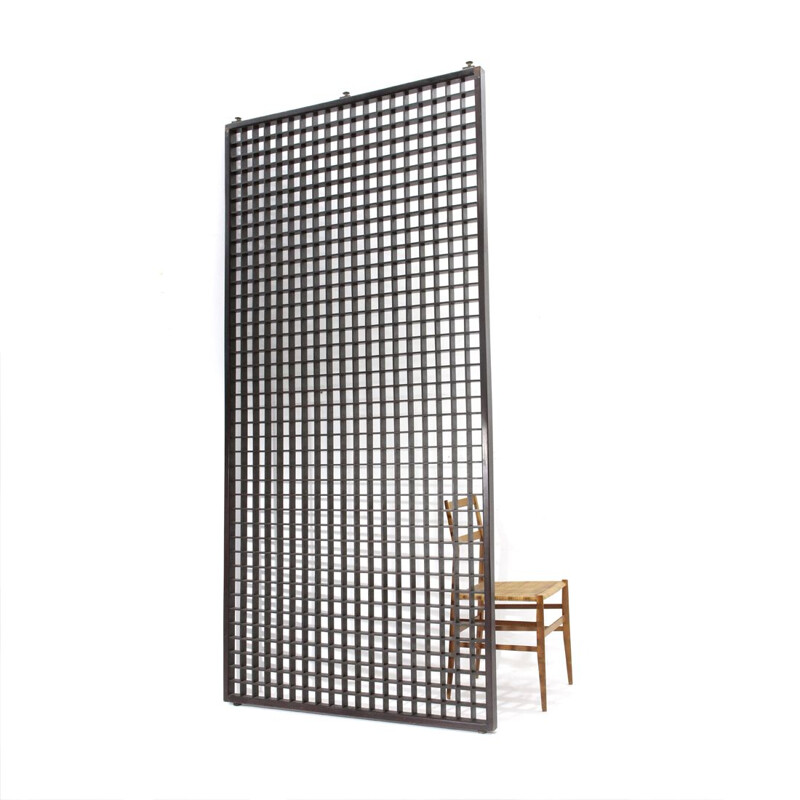 Vintage wood grate by Gianfranco Frattini for Cantieri Carugati, 1960s