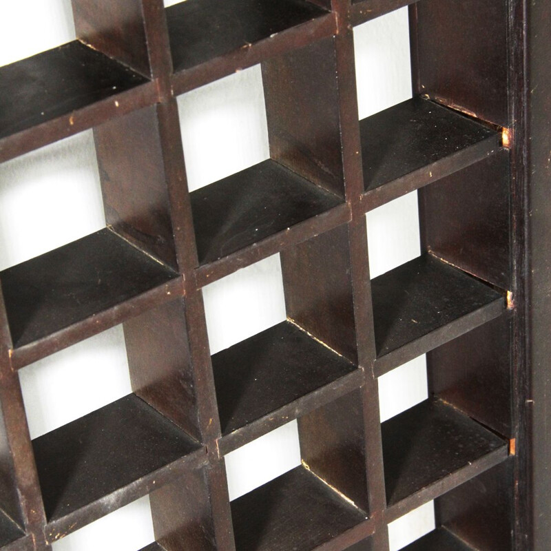 Vintage wood grate by Gianfranco Frattini for Cantieri Carugati, 1960s