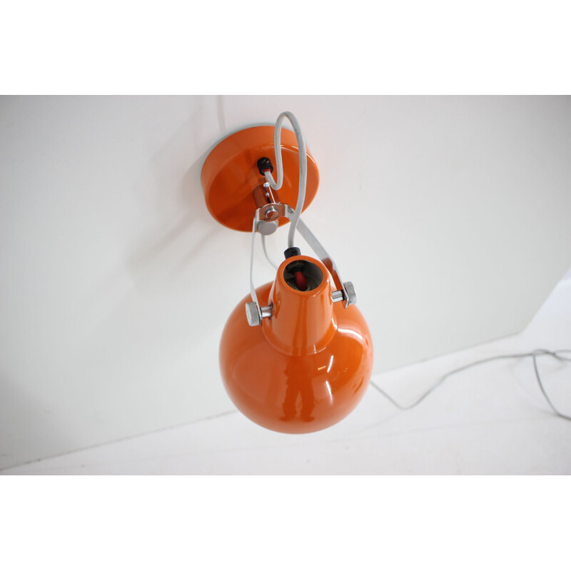 Vintage orange wall lamp by Lidokov, 1960s