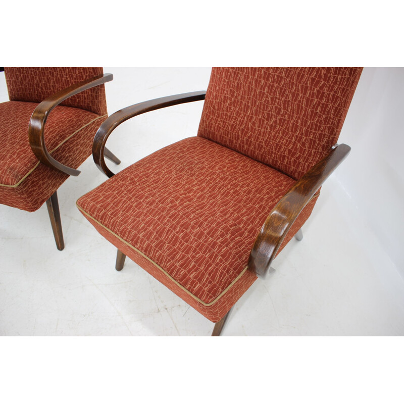 Pair of armchairs by Jindřich Halabala, 1950s