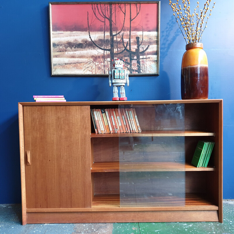 Vintage Teak Bookcase, 1960s