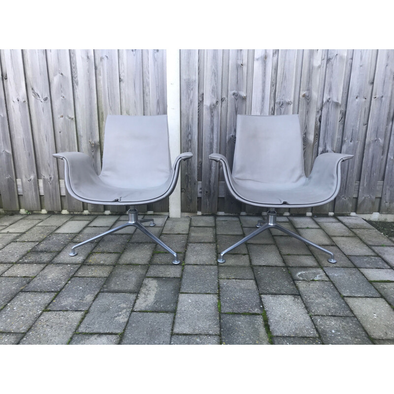 Fauteuil vintage FK6727 Tulip de Preben Fabricius & Jørgen Kastholm pour Walter Knoll 1990