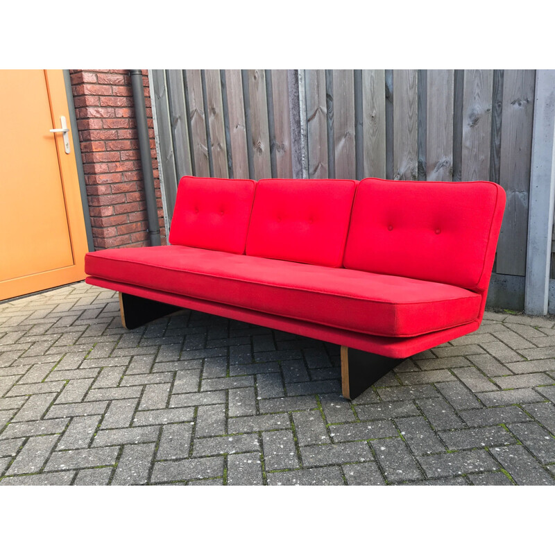 Vintage C671 3-seater sofa by Kho Liang Le for Artifort 1960s