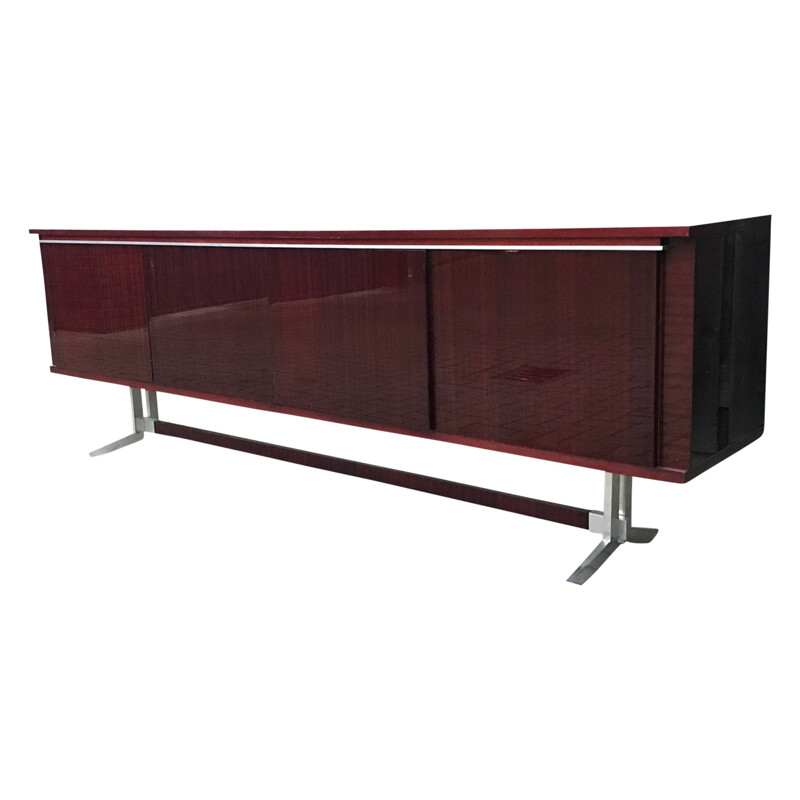 Vintage Large Mahony Sideboard by Alfred Hendrickx, 1960