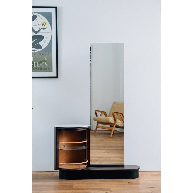 Vintage dressing Table with mirror by Jindrich Halabala for UP Zavody 1930