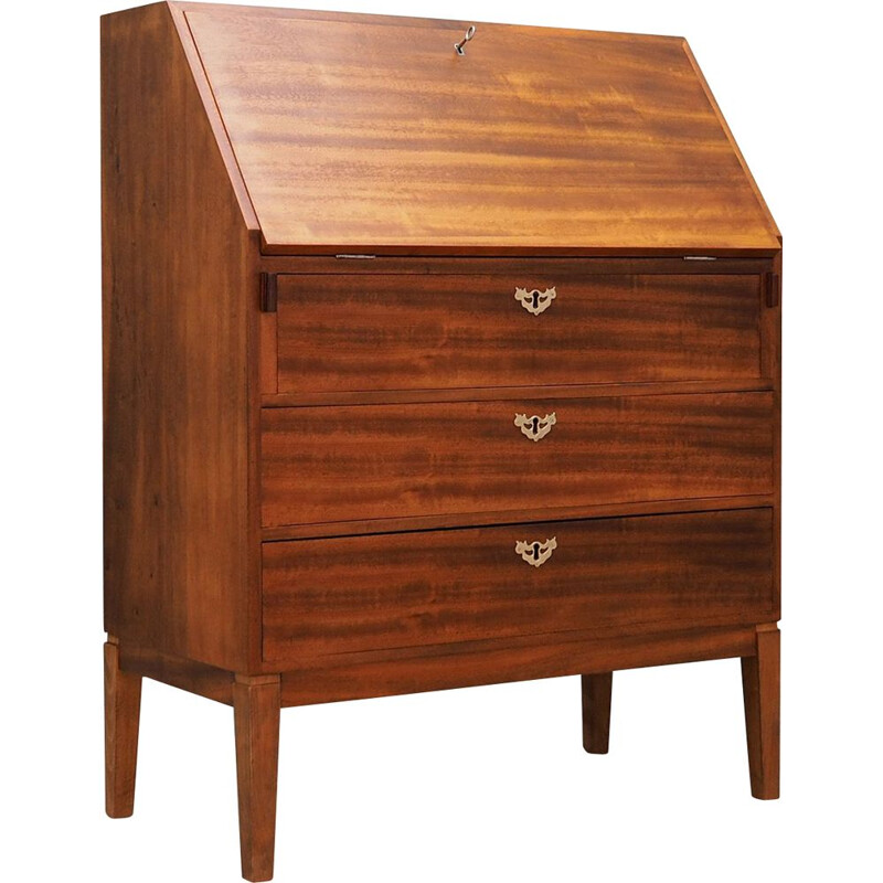 Vintage mahogany secretary, 1960-70s