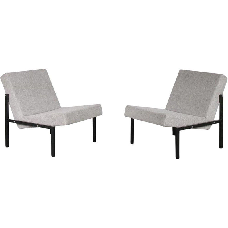 Vintage pair of Dutch armchairs by Martin VISSER, 1960s