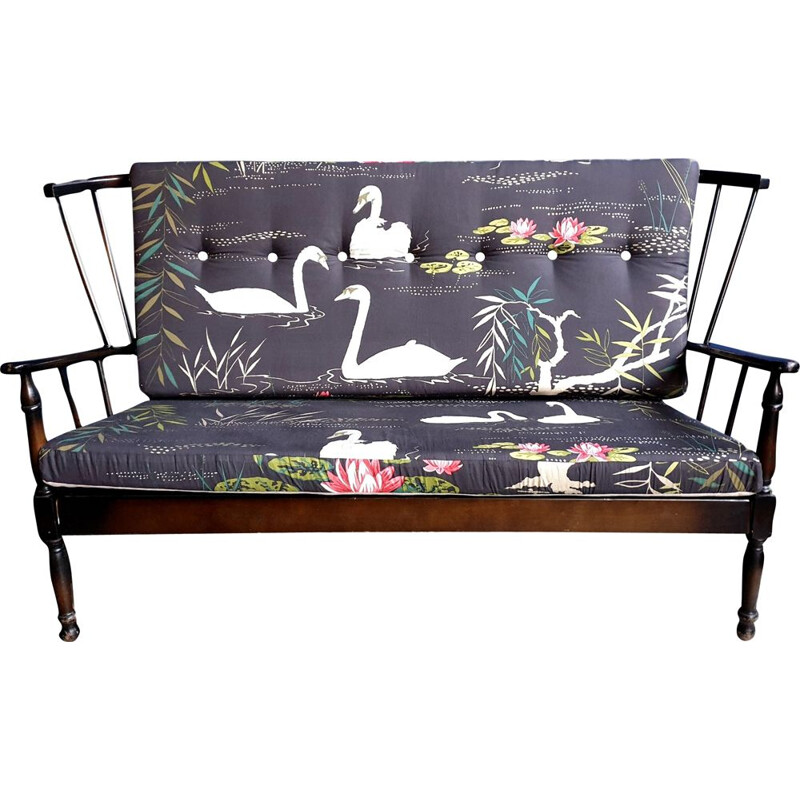 Vintage Stickback Sofa With Nina Campbell Upholstery