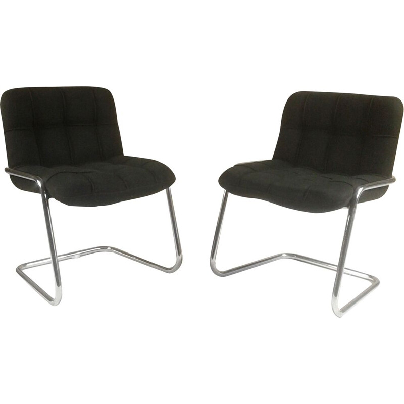 Pair of Yves ChriSaint Storm design armchairs for Airborne