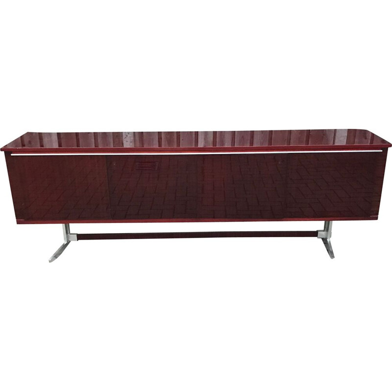Vintage Large Mahony Sideboard by Alfred Hendrickx, 1960