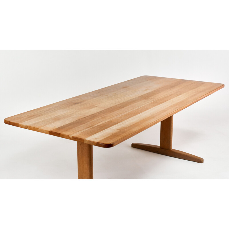 Vintage oak dining table, Børge Mogensen For C.M. Madsen. Denmark, C.1960