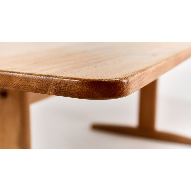 Vintage oak dining table, Børge Mogensen For C.M. Madsen. Denmark, C.1960