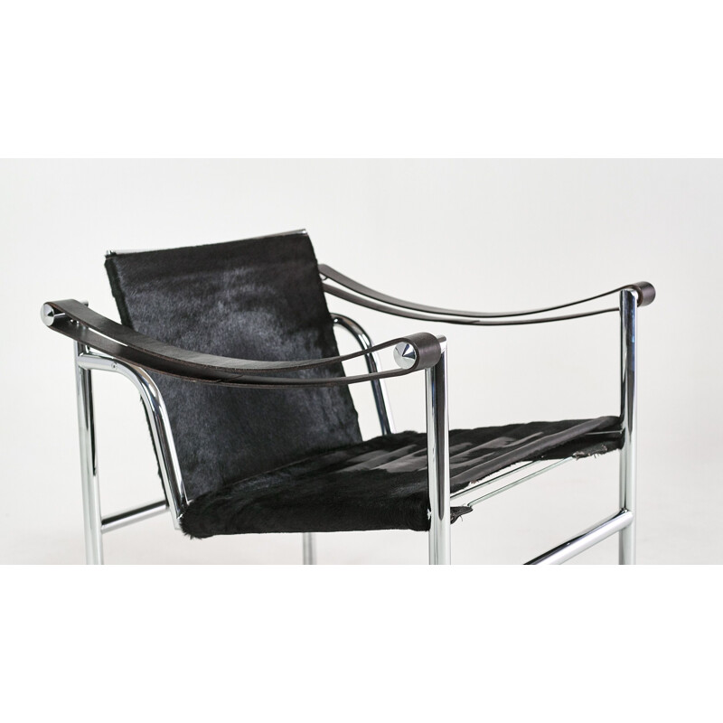 Paire de fauteuils vintage Lc1, Le Corbusier pour Cassina. C.1960