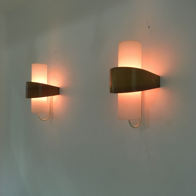 Pair of Scandinavian Sconces by Louis C. Kalff for Philips, 1950s