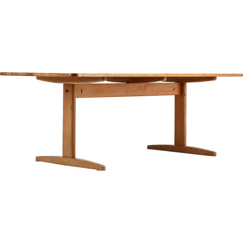 Table de salle à manger vintage en chêne, Børge Mogensen Pour C.M. Madsen. Danemark, C.1960