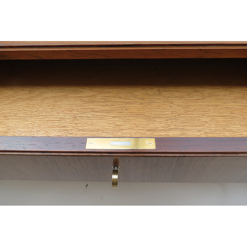 Danish sideboard in rosewood veneer and oak, Lysberg HANSEN and THERP - 1960s