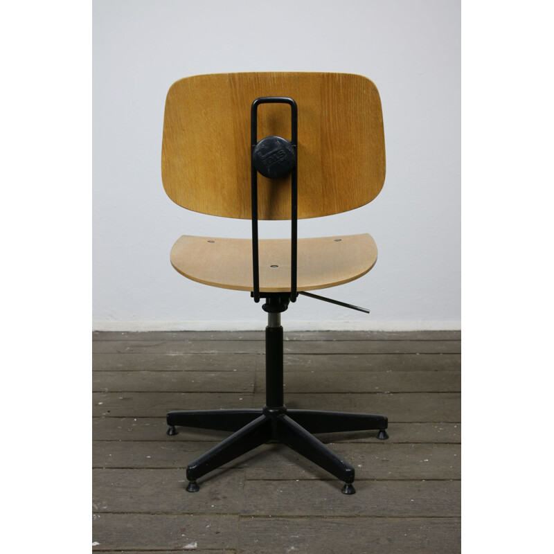 Vintage plywood office chair from Stol