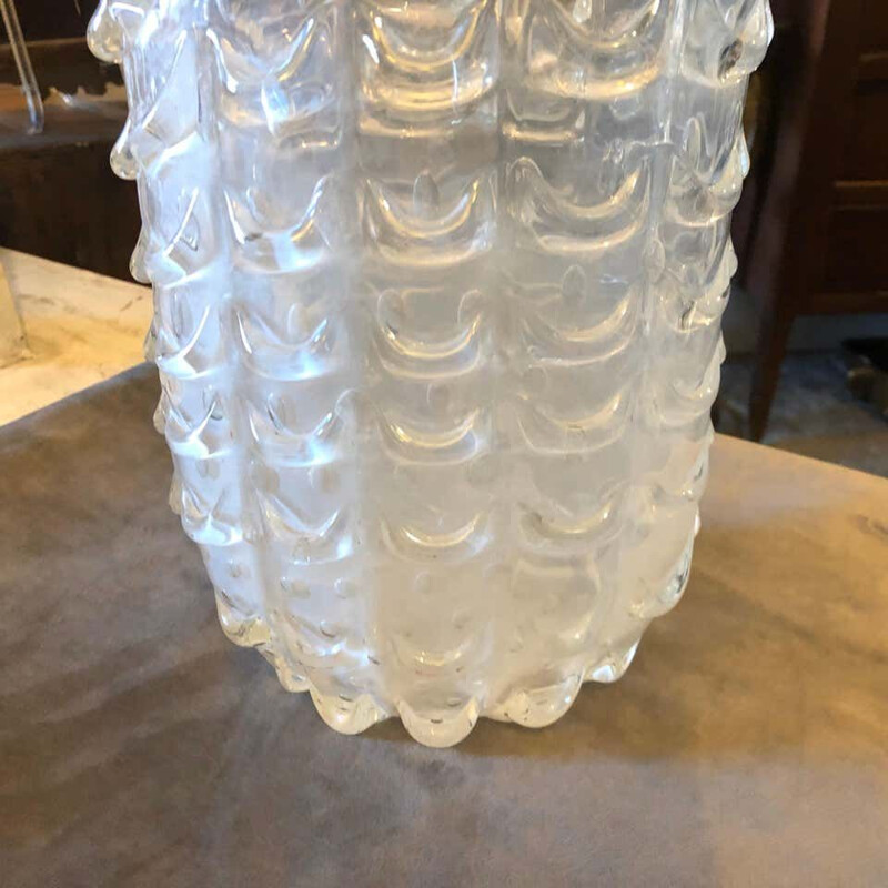 Vase vintage en verre de Murano irisé, Italie