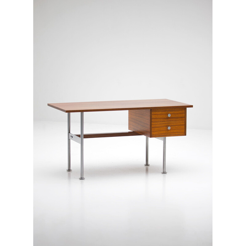 Vintage desk in Zingana woodby Alfred Hendrickx, 1960