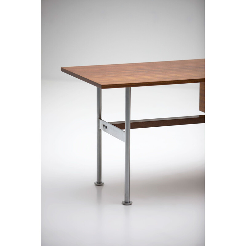 Vintage desk in Zingana woodby Alfred Hendrickx, 1960