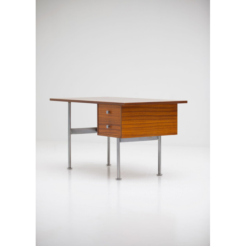 Vintage desk in Zingana woodby Alfred Hendrickx, 1960