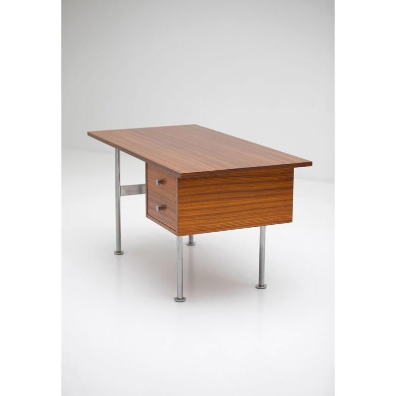 Vintage desk in Zingana woodby Alfred Hendrickx, 1960