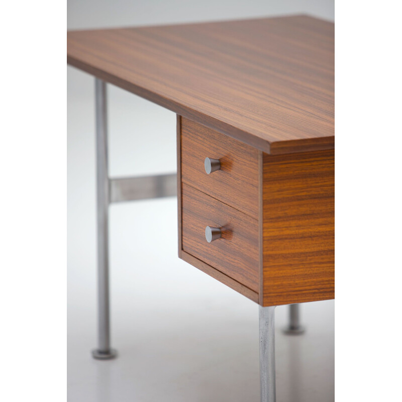 Vintage desk in Zingana woodby Alfred Hendrickx, 1960