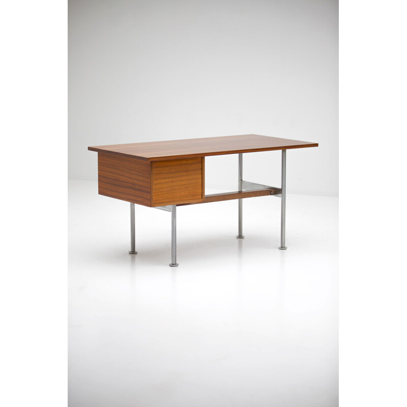 Vintage desk in Zingana woodby Alfred Hendrickx, 1960