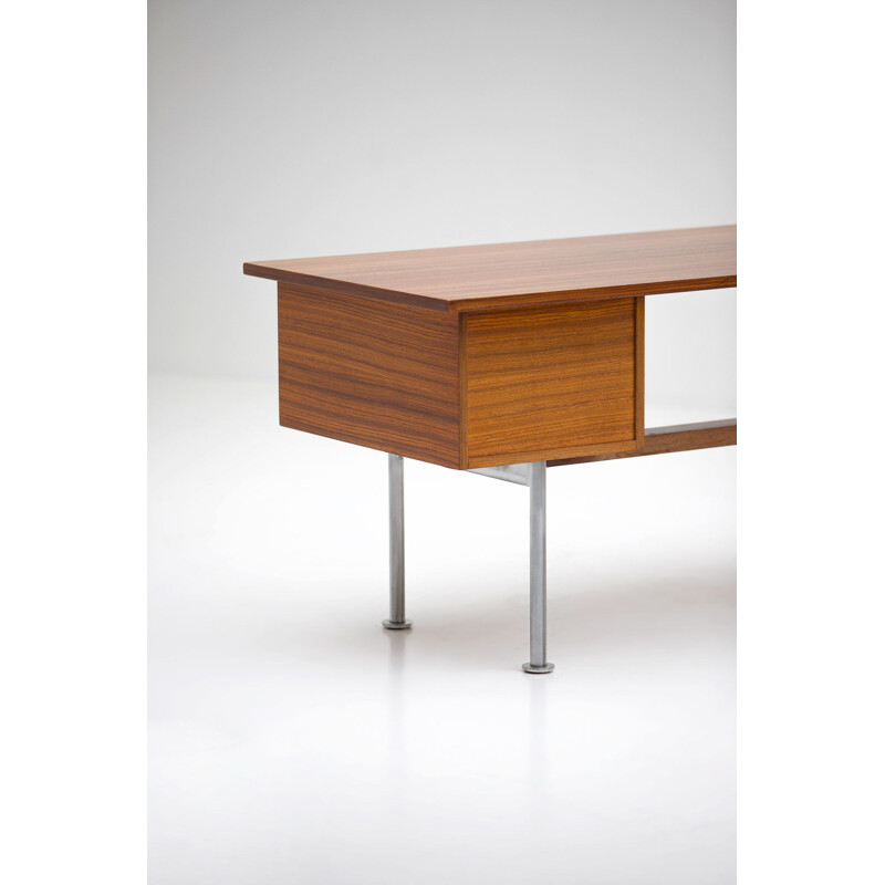 Vintage desk in Zingana woodby Alfred Hendrickx, 1960