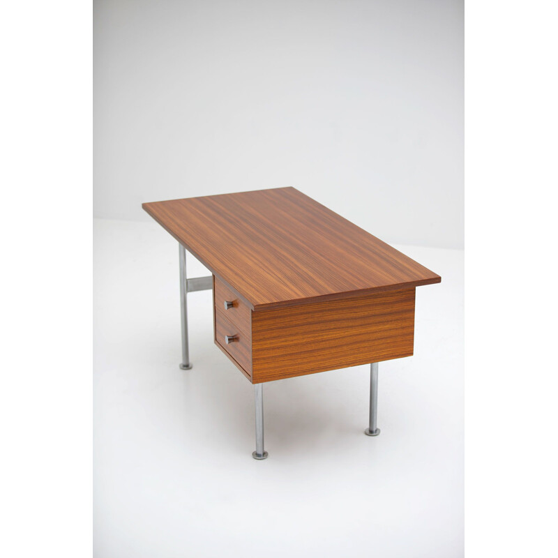 Vintage desk in Zingana woodby Alfred Hendrickx, 1960