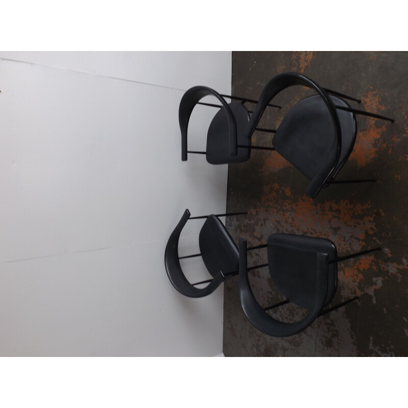 Série de 4 chaises Fasem P40 vintage de Vegni