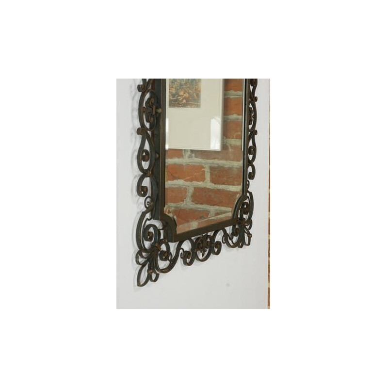 Vintage bevelled mirror 1950