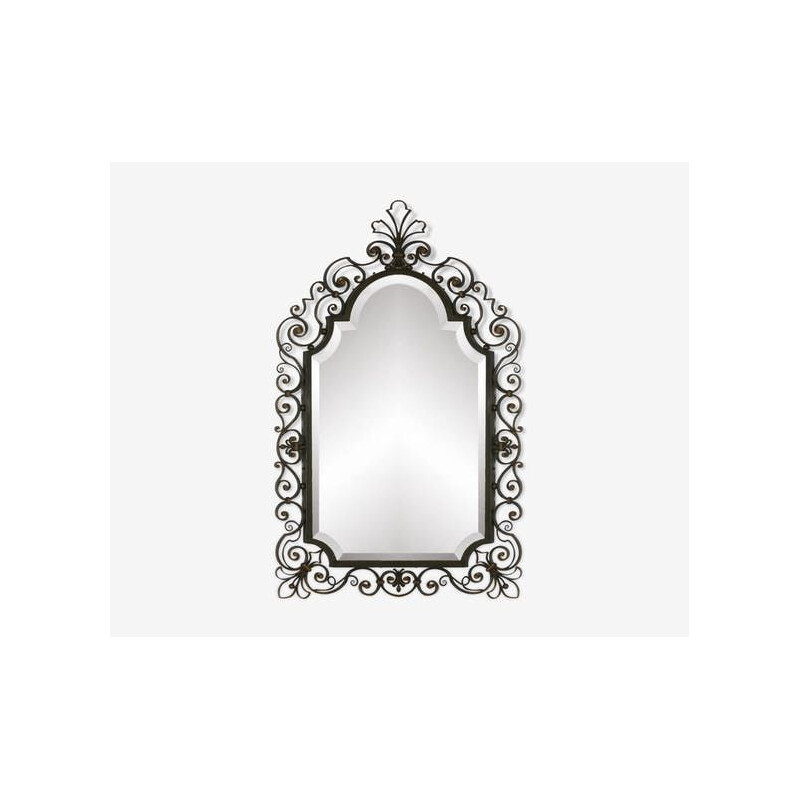 Vintage bevelled mirror 1950