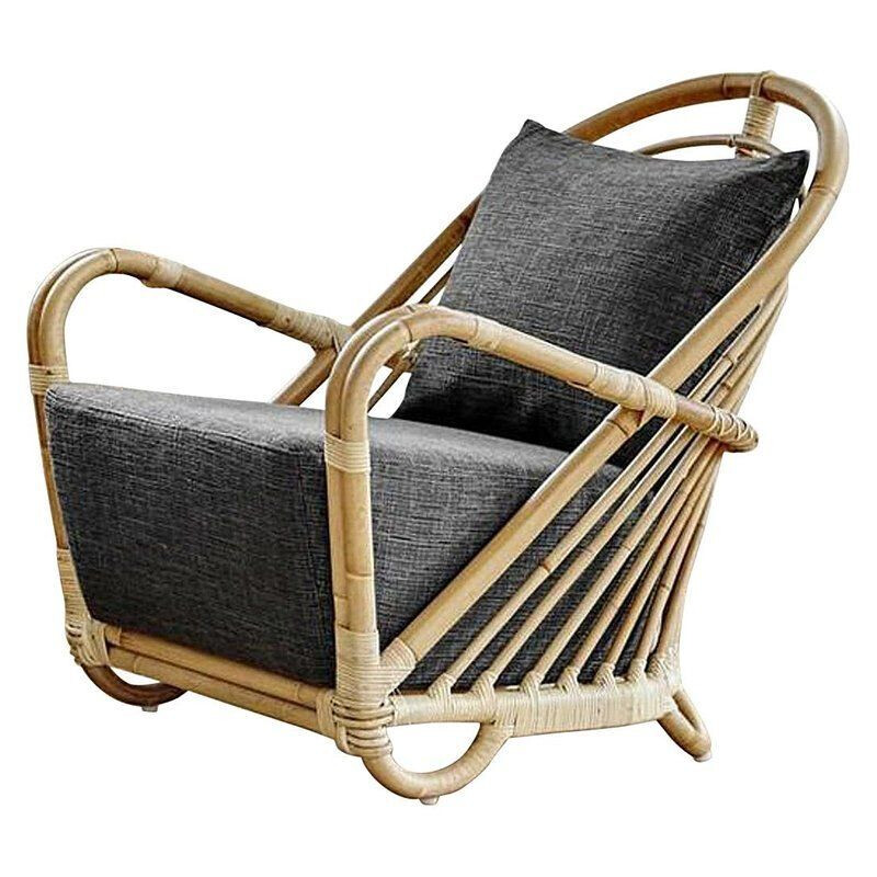 Vintage AJ237 rattan armchair by Arne Jacobsen, 1930