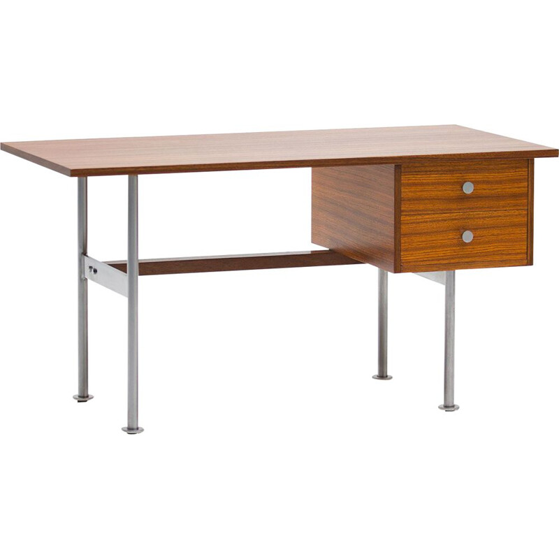 Vintage desk in Zingana woodby Alfred Hendrickx, 1960