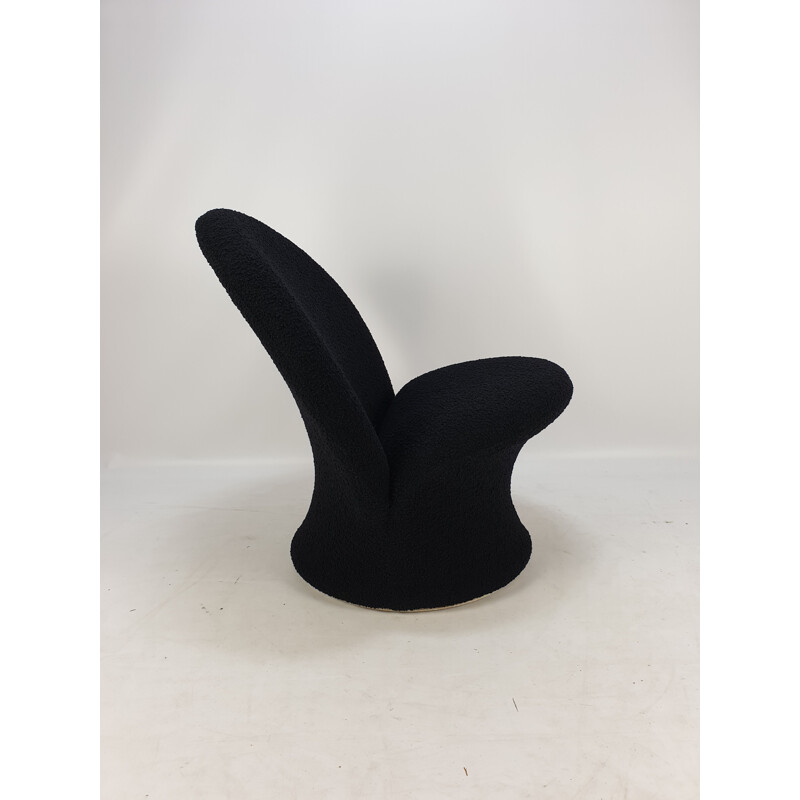 Vintage black F572 Chair by Pierre Paulin for Artifort, 1967