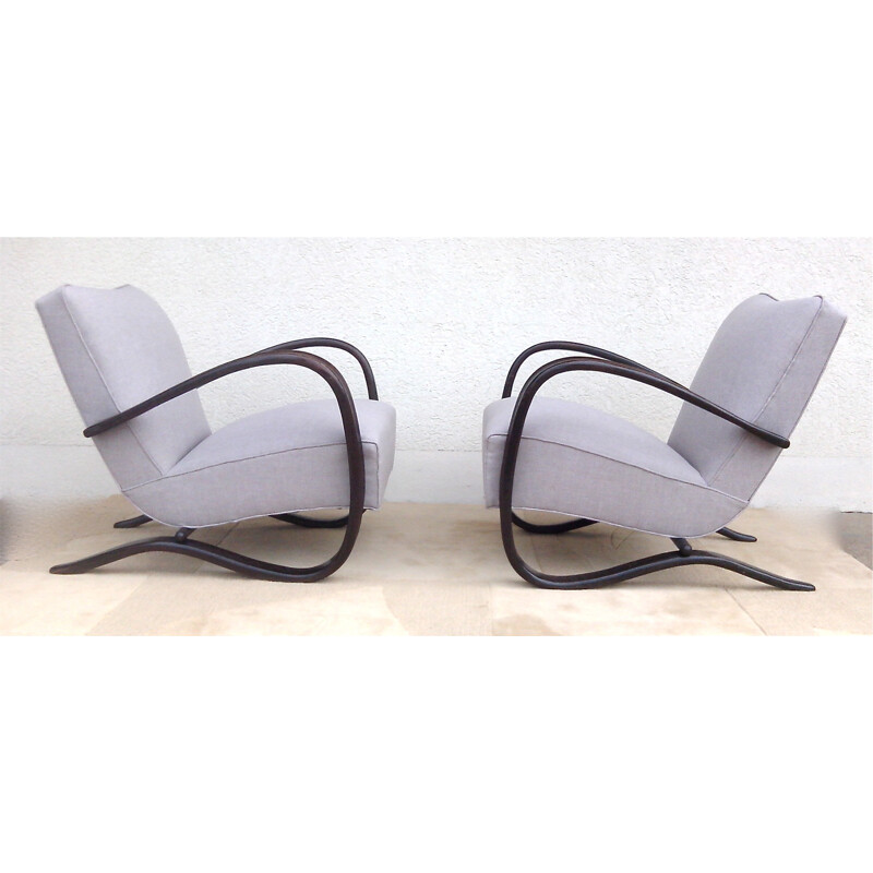 Set of 2 Thonet H269 easy chairs, Jindrich HALABALA - 1940s