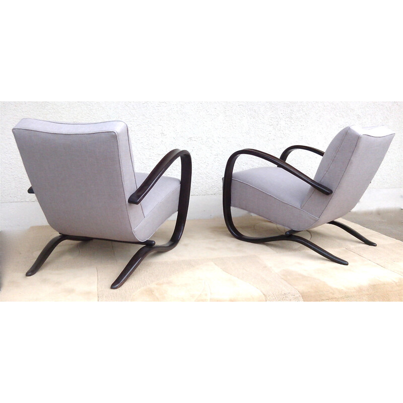 Set of 2 Thonet H269 easy chairs, Jindrich HALABALA - 1940s