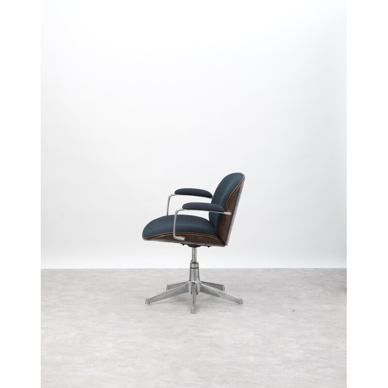 Vintage office armchair by Ico Parisi for MIM Roma, 1958