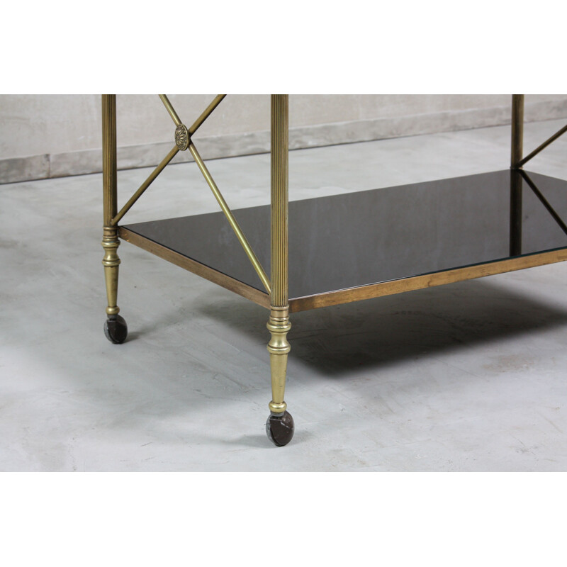 French vintage brass trolley 1960