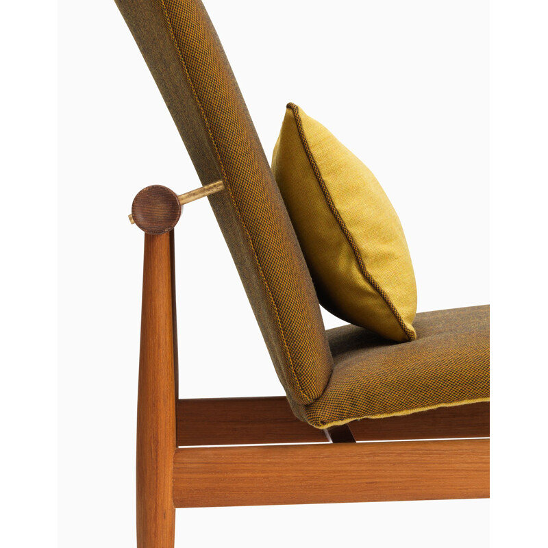 Fauteuil vintage "Japan Chair" et son ottoman par Finn Juhl 1963